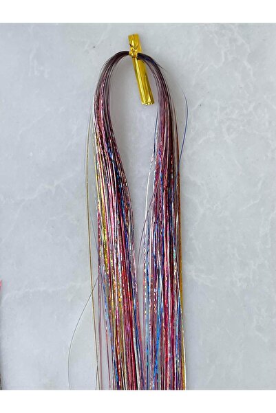 Seda Bijuteri Tinsel Bağlamalı Saç Simi Renkli
