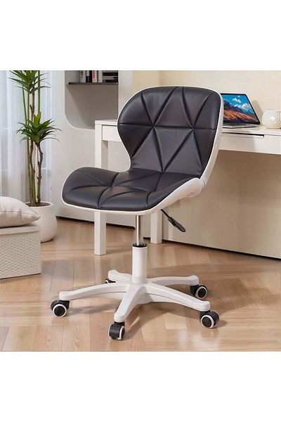 Taimi Ergonomic Desk Chair with Adjustable Height, Study Chair, Stylish Design Padded Cushion Black/White