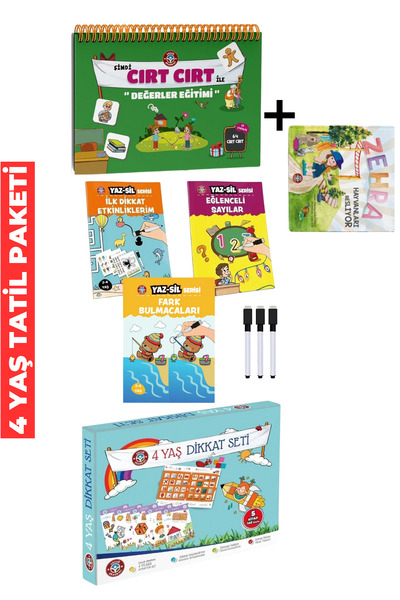 Çocuk Akademi 4 Yaşa Özel Tatil Etkinlik Paketi