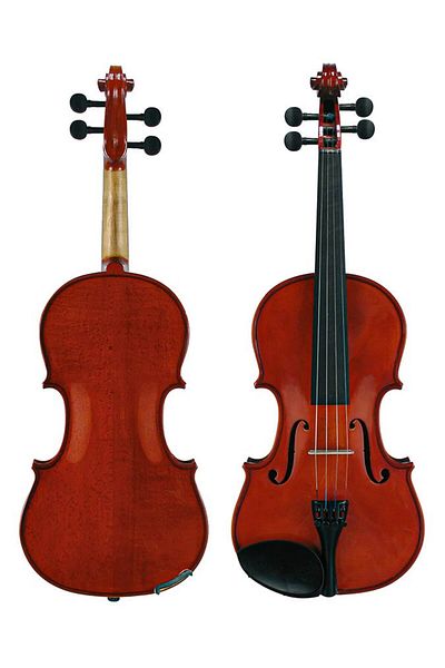 LEONARDO LV1644 4/4 violin set, case, bow, reed