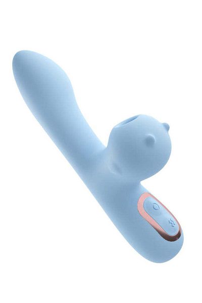 WildFashion Vibrator Mirro GALAKU cu multiple functii de vibrare, aspirare si incalzire, SkyBlue TOY374-48