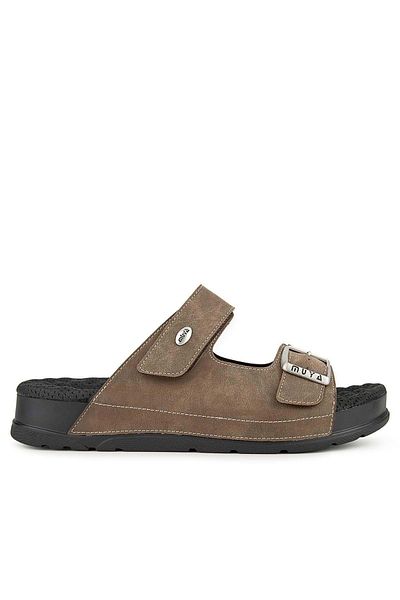 Muya Mamaki Ανατομική Σόλα Heel Spur Ανδρικές Παντόφλες Mink