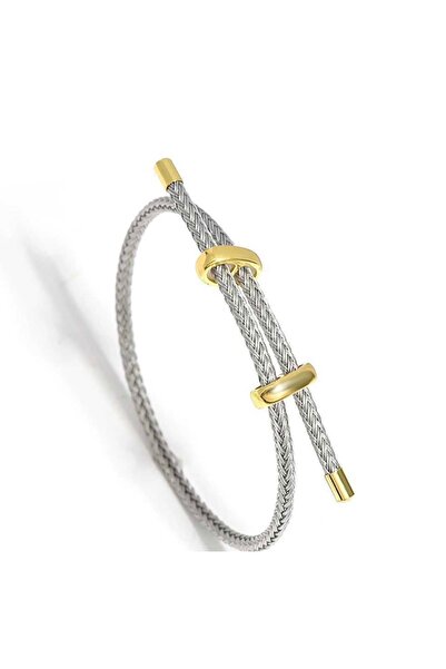 Vi store Çelik Ayarlanabilir İp Örgü Bileklik (Renk Varyasyonlu)