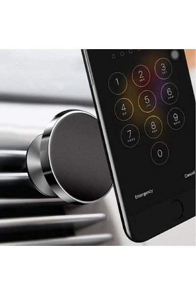 SMARTECH Magnetic car phone holder, adjustable 90°, air vent mount, 360° rotation, 4.5 x 3.4 x 3.4 cm