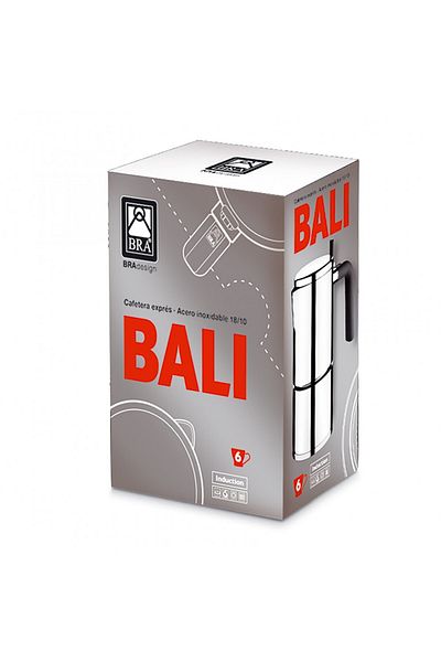 Bra Μηχανή εσπρέσο Bali εστία αερίου, από ανοξείδωτο ατσάλι, 10 μερίδες