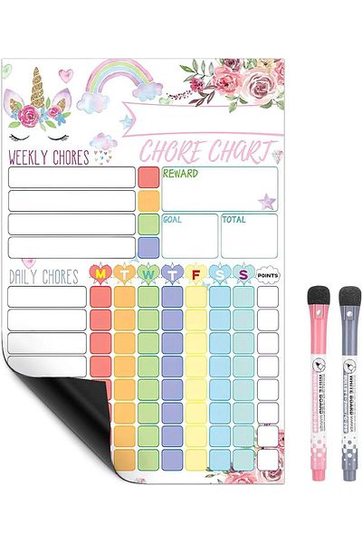 fulina Magnetic Chore Chart for Kids, 8x12 for Kids Behavior, for Kids Have a Good Responsibility