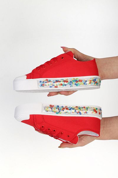Benetton ® |   Candy Smile Red Children's Sports Shoes Bn-32124