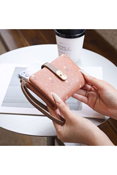 rinkadoll محفظة صغيرة ذات جودة عالية ذات تصميم جديد مع سوار مطبوع عليه زهور