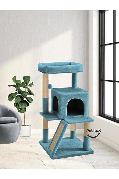 Petilux Decorative Cat Scratching House with Terrace