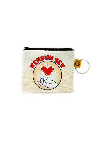 PALTO TASARIM Love Yourself! Printed Coin Purse