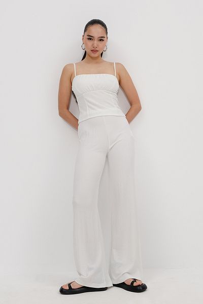 Addax Elastic Waist Wide Leg Pn17299