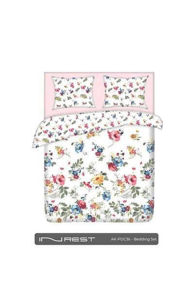 INREST Allaire Single Duvet Cover Set (Without Filling) Cotton 100% Queen Size 160x230 cm - 2 Pieces