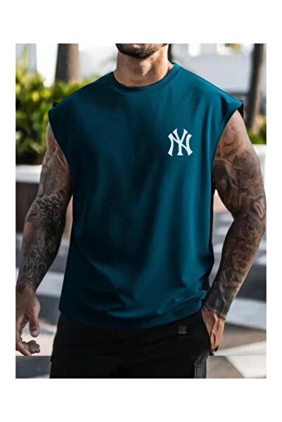 COMANCHERO Ανδρικό T-shirt Oversize με στάμπα NY, Αθλητικό Φανελάκι