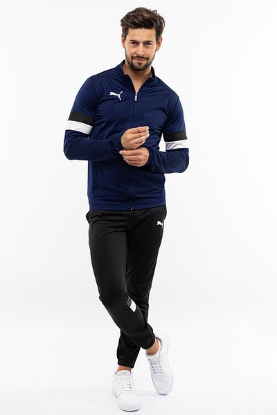 Puma TeamRise Tracksuit 65865306 Ανδρικό Σετ Φόρμας Σκούρο Μπλε-Μαύρο
