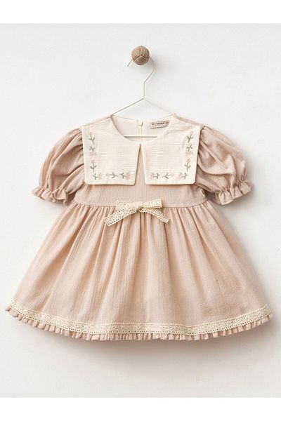 Cherrys Bebek Square Embroidered Crinkle