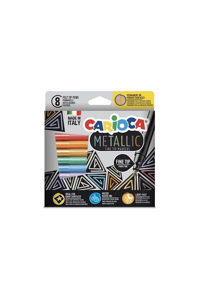 CARIOCA Fineliner Metallic Carioca 8/set