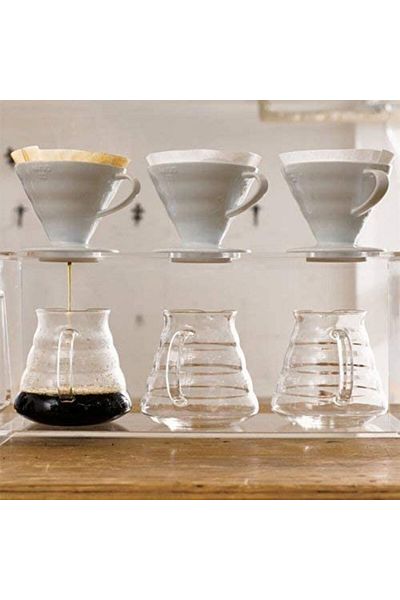 Hario coffee filter holder, plastic, white