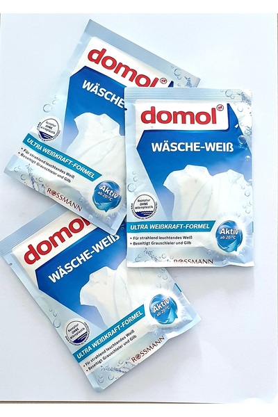 DOMOL Çamaşır Beyazlatıcı Toz 50 Gr 3 Adet