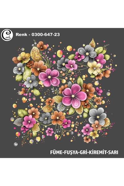 Cenk Desenli Oyalık Yazma - 0300-647