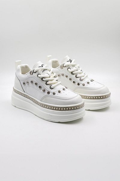 KRISTE BELL Imported Single Stone Model Women's Sneakers Sports Shoes Kb0051 White