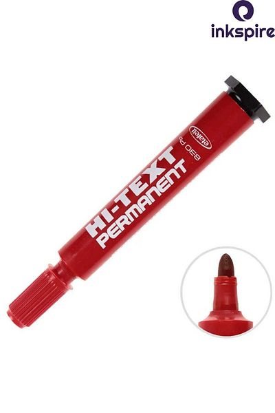 inkspire Round Tip Permanent Marker Pen 4Pcs Hi-Text Flat Tip Acetate Marker Marking Parcel Drawing Sack