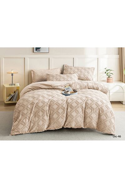 Casa New Concept Summer Bed Linen, 4 Pieces, Fitted Sheet, Microfiber Material