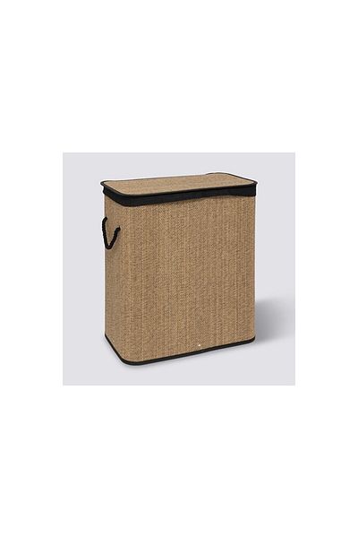 5five Simple Smart Καλάθι ρούχων με λαβή, μπαμπού, 41,5 x 30 x Υ 50 cm, 60 l