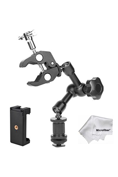 Tianya 7" Inç Magic Arm Sihirli Kol Super Crab Clamp Kelepçe Telefon Tutucu