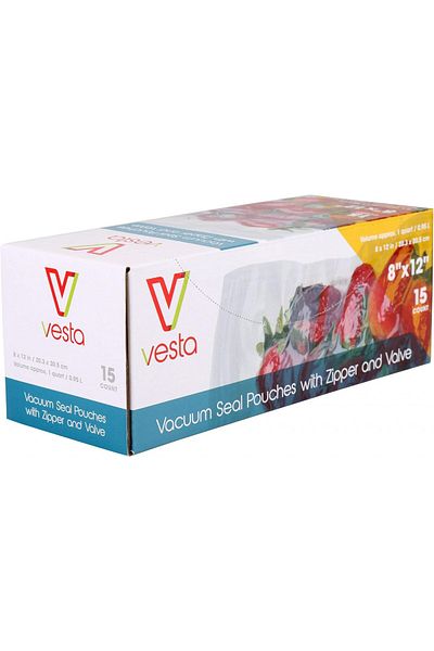 Vesta Precision Set of 15 V Vesta Precision vacuum bags, plastic, transparent, 20 x 30 cm
