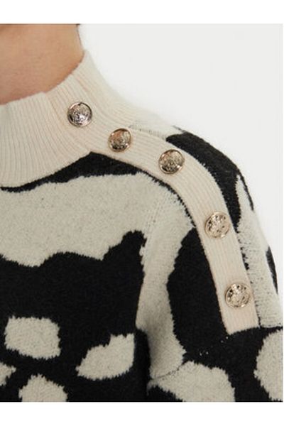 Morgan Women's Sweater 242-MFELIX Beige, Black