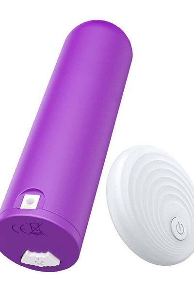 WildFashion Mini vibrator tip glont cu telecomanda wireless pentru stimulare vaginala, Mov TOY306-11