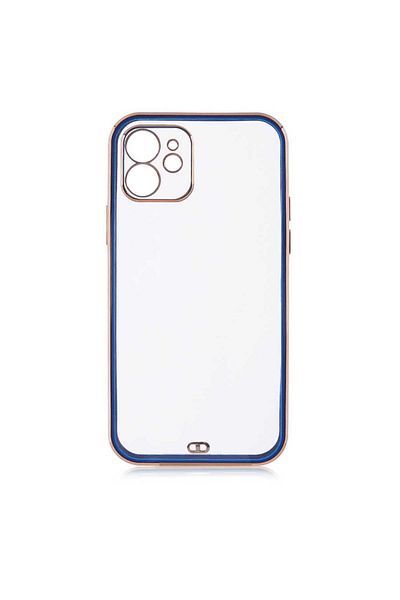 System Com iPhone 12 Compatible Sys Vo It Clear Case-Navy Blue