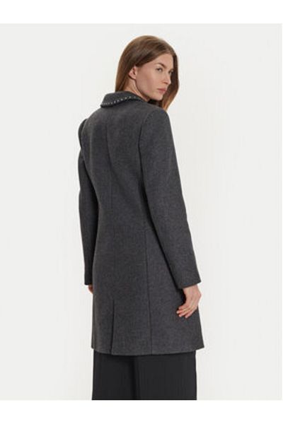 Morgan Women's Wool Coat 242-GLAM Gray
