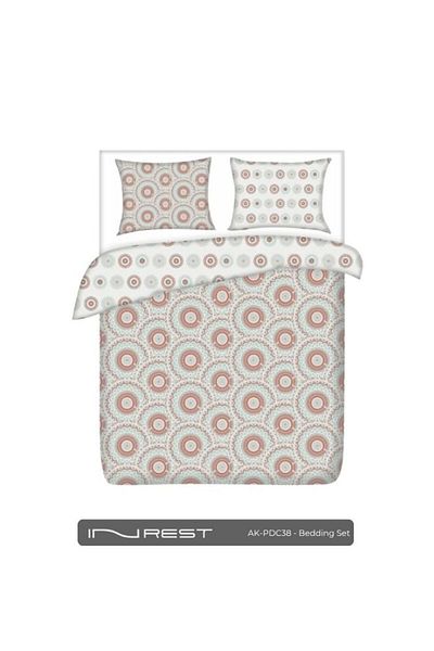 INREST Mink Single Duvet Cover Set (Without Filling) Cotton 100% Single Size 160x230 cm - 2 Pieces