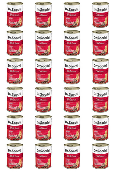 Dr. Sacchi Dr.sacchi Konserve Kedi Sığır Etli 400gr X 24 Adet