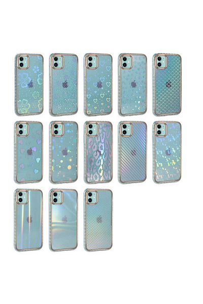 System Com حافظة SYS شفافة لامعة متوافقة مع iPhone 11 - NO1