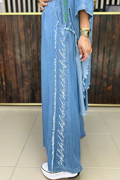 GÖKSEL Thin Jeans Special Design Pants Skirt Super Battal Large Size