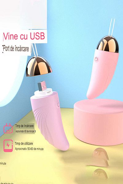 WildFashion Vibrator tip Ou pentru stimulare vaginala si clitoridiana, lila TOY325-1011