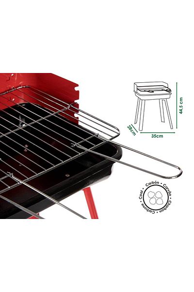 la dehesa Rectangular charcoal grill 35 x 280 x 7.5 cm La Dehesa