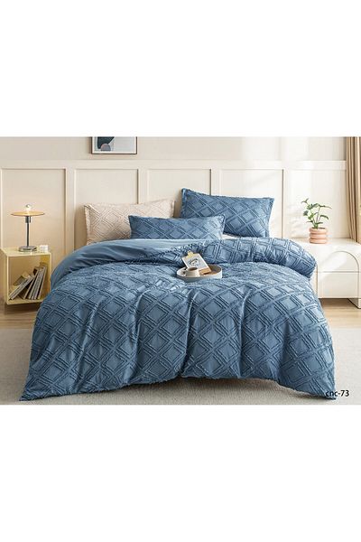 Casa New Concept Summer Bed Linen, 4 Pieces, Fitted Sheet, Microfiber Material