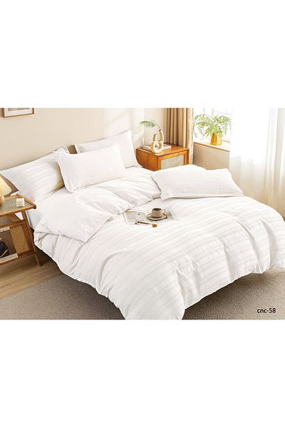 Casa New Concept Summer Bed Linen, 4 Pieces, Fitted Sheet, Microfiber Material