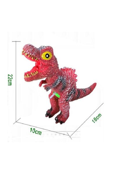 rexa Red Dinosaur Toy with Black Markings – Realistic Prehistoric Figure for Kids