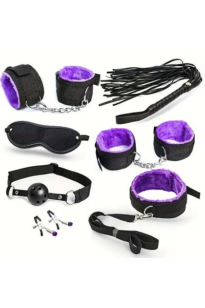 WildFashion Set accesorii BDSM/Kinky din 7 piese pentru o experienta deosebita, TOY280-111