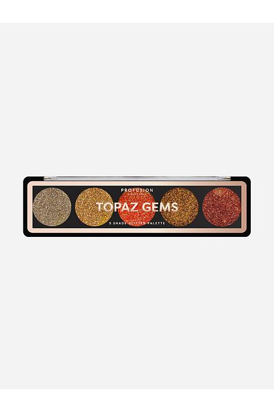 Profusion Cosmetics Topaz Gems - 5 Shade Glitter Palette