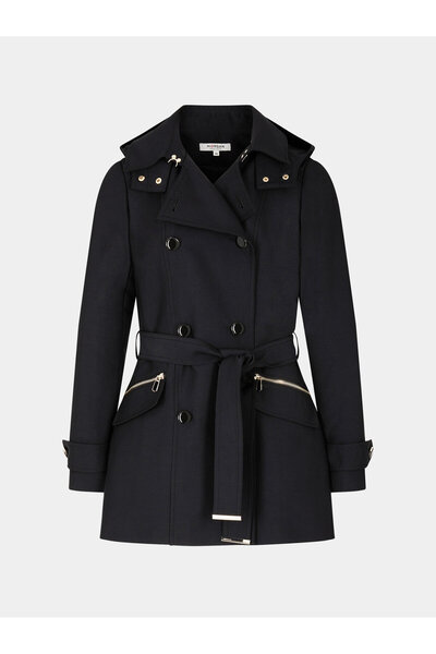 Morgan Womens Trench Coat 241-GLADIA Black