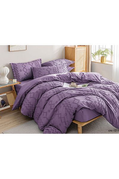 Casa New Concept Summer Bed Linen, 4 Pieces, Fitted Sheet, Microfiber Material