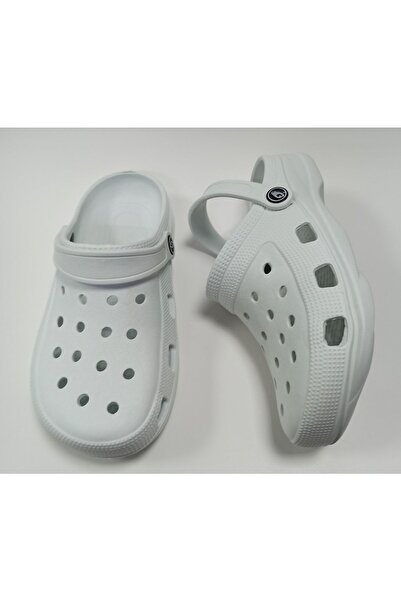 GEZER Modeli Hafif Ve Rahat Suya Dayanıklı Eva Unisex Beyaz Sandalet Terlik
