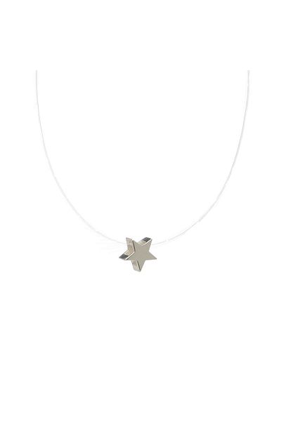 ohmygod jewelry Colier Transparent Argint 40 Cm – Gentle Star