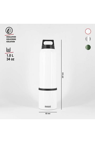 SIGG قارورة حرارية باردة وساخنة، أبيض - 750 مل