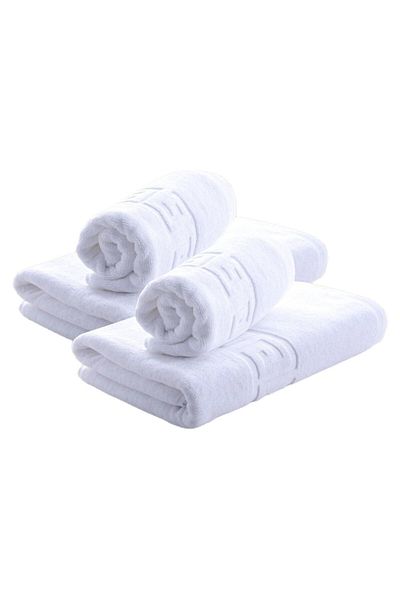 NufJoy Set of 4 Towels 100% Cotton, 500 g/m², 2 Bath Towels 70x140 cm and 2 Hand Towels 50x90 cm
